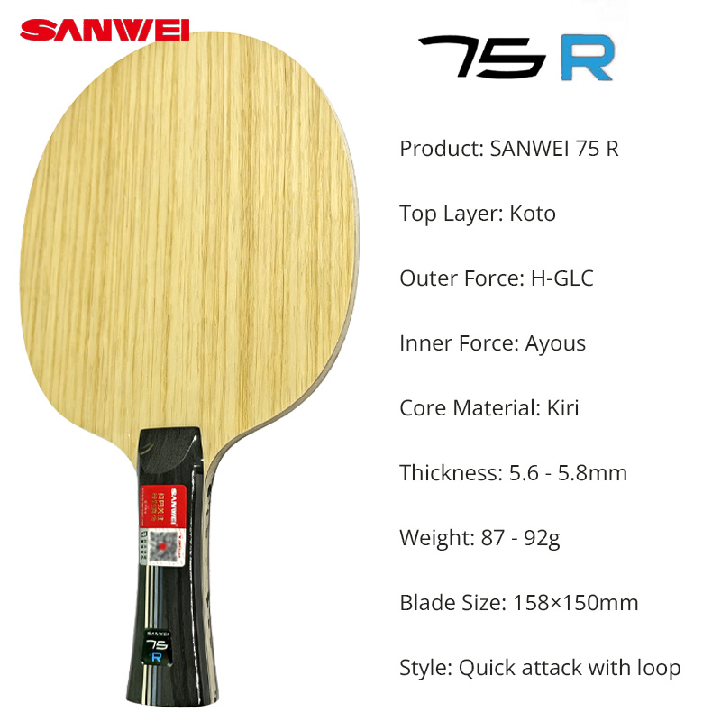 SANWEI 75R 75G Lame de tennis  - Table Tennis Eleven avis et prix